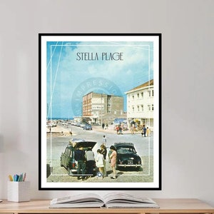 Cartel retro STELLA BEACH b