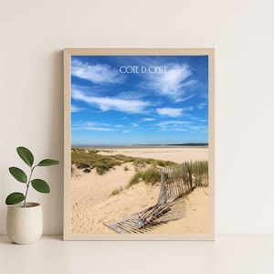 Ganivelle strandmuurposter, Opaalkust