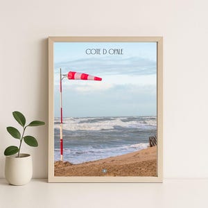 Opal Coast Poster BEACH WIND STORM