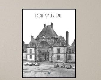 Fontainebleau Retro-Plakat