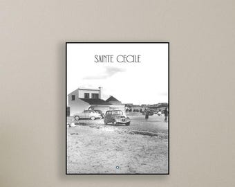 Saint Cecilia retro poster