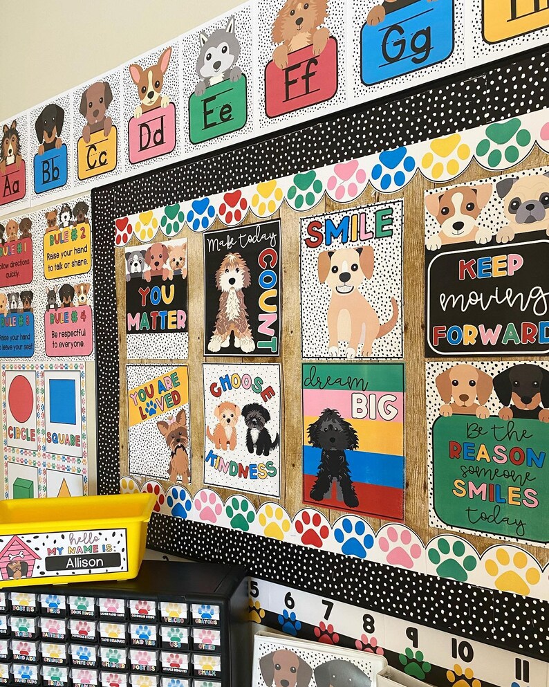 Dog Classroom Decor Etsy