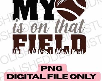 Heart Football PNG: Sports Team Spirit Sublimation Design (Digital Download)