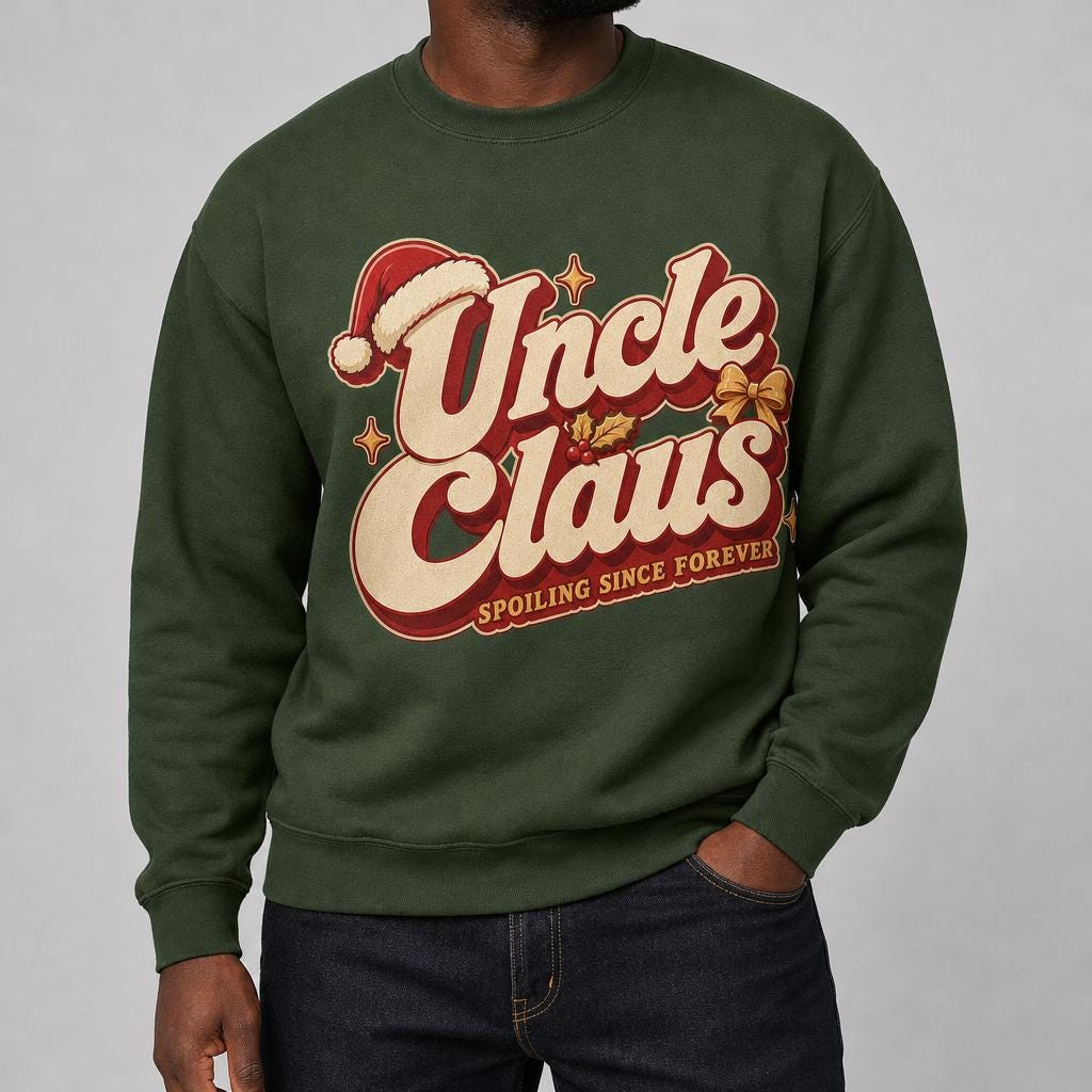 Claus Family Christmas Crewneck | Mama, Daddy, GiGi, Paw Paw, Auntie, Uncle & TiTi Claus – Image 8