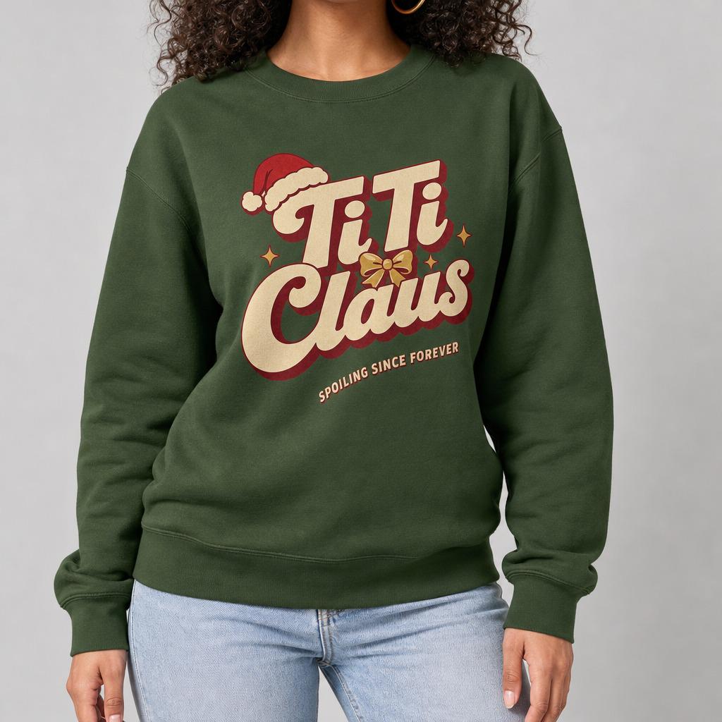 Claus Family Christmas Crewneck | Mama, Daddy, GiGi, Paw Paw, Auntie, Uncle & TiTi Claus – Image 9