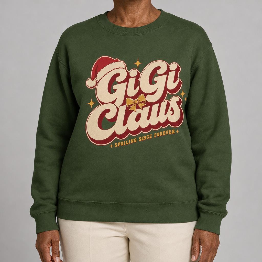 Claus Family Christmas Crewneck | Mama, Daddy, GiGi, Paw Paw, Auntie, Uncle & TiTi Claus – Image 5