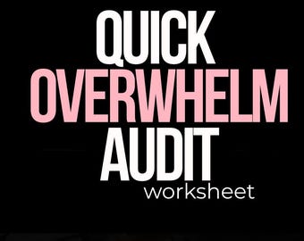 ADHD Brain Dump Worksheet: Mental Health Overwhelm Relief (PDF Download)
