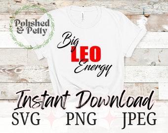 Gran energía de Leo / Zodíaco Leo / Horóscopo astrológico PNG SVG JPG