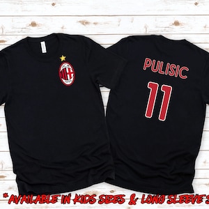 Christian Pulisic AC Milan Shirt Soccer Fan Gift Tee Unisex Game Day Shirt USA Soccer Star Tee Football Pride Apparel For Men Women