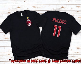 Christian Pulisic AC Milan Shirt Soccer Fan Gift Tee Unisex Game Day Shirt USA Soccer Star Tee Football Pride Apparel For Men Women