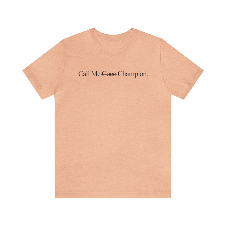 Coco Gauff Call Me Coco Shirt US Champion Tee Women’s Tennis Fan Gift Minimalist Unisex T-Shirt Pro Tennis Pride Apparel image 7