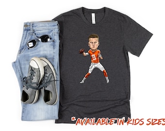 Joe Burrows T-shirt Modern Minimal Tee Cincinnati Football Shirt American Football Gameday and Tailgate Sports Apparel Cincy Fan Gift