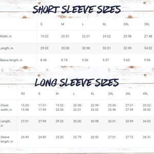 Puede incluir: Un gr&aacute;fico que muestra las tallas de manga corta y manga larga para camisas en pulgadas. El gr&aacute;fico incluye medidas de ancho de pecho, largo y largo de manga.