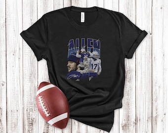 Josh Allen Shirt Buffalo Football Tee Game Day Buffalo Mafia Fan Gift Quarterback Shirt Blue and Red Football Tee Sunday Tailgate Shirt