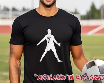 Cristiano Ronaldo Shirt SIUUU Shirt Portugal FPC Soccer Shirt Ronaldo Portugal Jersey Soccer Gift Ronaldo Kids Shirt