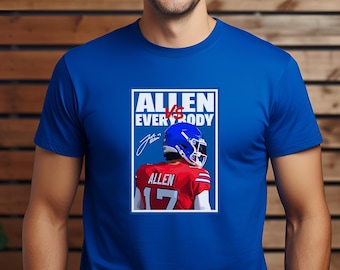 Allen vs Everybody Shirt Josh Allen Tee Buffalo Football Shirt Buffalo Mafia Fan Gift Unisex Game Day Apparel Minimalist Football Tee