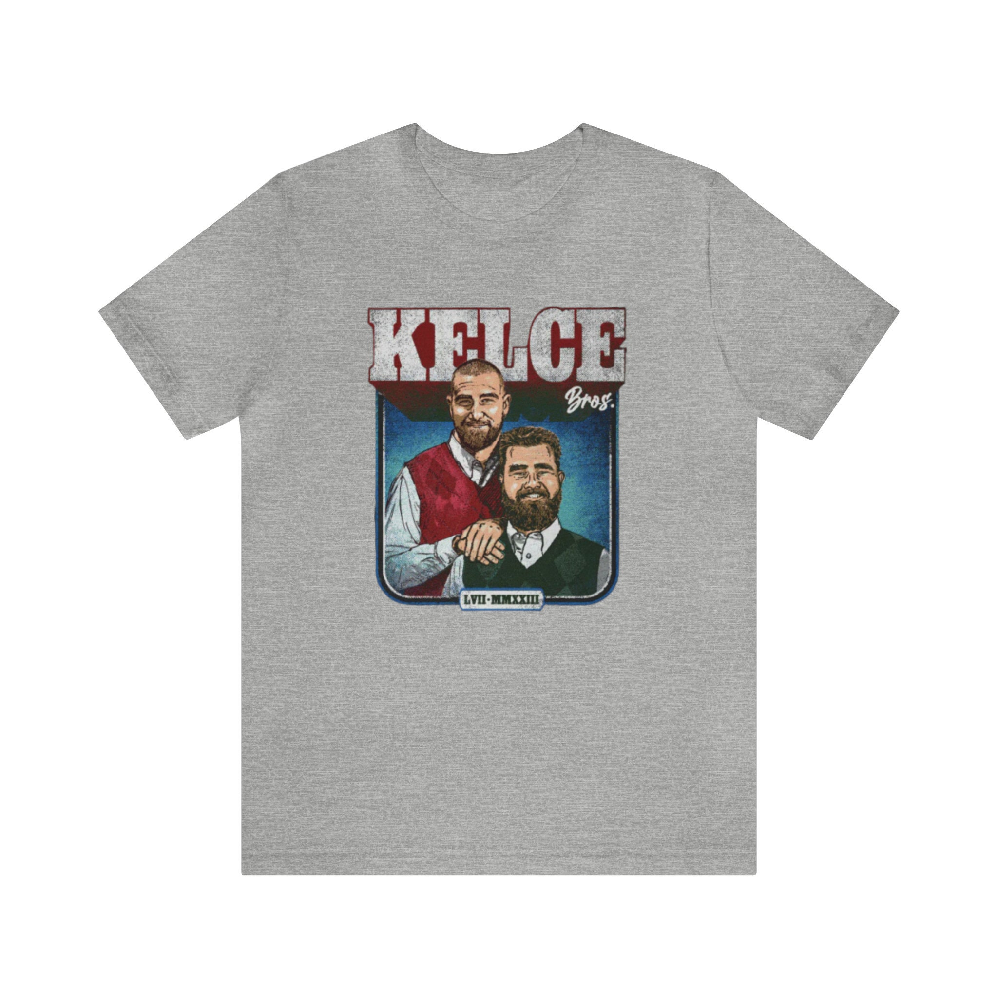 Travis Kelce and Jason Kelce T-shirt Kelce Brothers Casual American ...