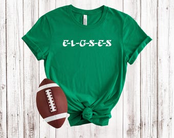 ELGSES T-Shirt Philadelphia Football Shirt Modern Minimal Tee Philly Football Shirt Football Birds Tailgate Shirt Philadelphia Football Fan