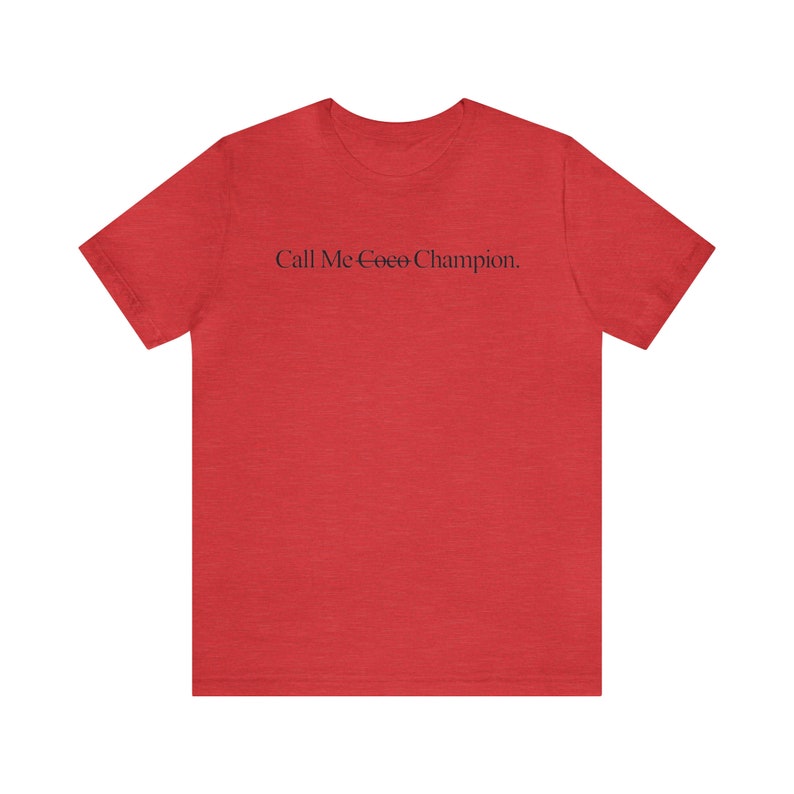 Coco Gauff Call Me Coco Shirt US Champion Tee Women’s Tennis Fan Gift Minimalist Unisex T-Shirt Pro Tennis Pride Apparel image 5