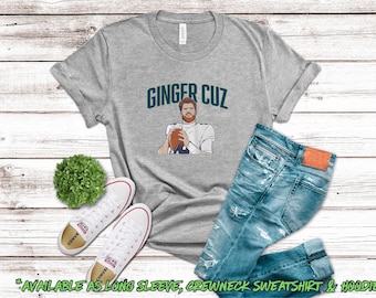 Camiseta de Sam Darnold Ginger Cuz, regalo para fanáticos del fútbol de Seattle, camiseta del día del partido del campeonato, ropa de fútbol de Seattle