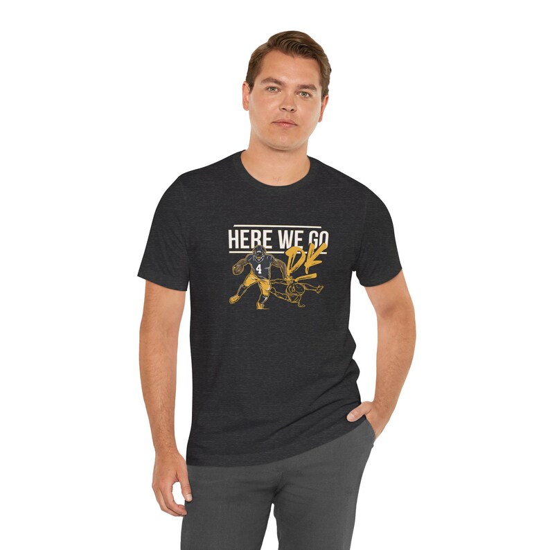 DK Metcalf Shirt Pittsburgh Football Modern Minimal Tee Pittsburgh Football Shirt American Football Pittsburgh Apparel Football Fan Gift Bild 7