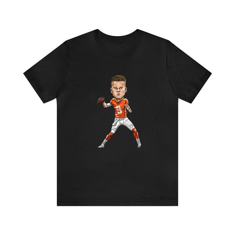 Joe Burrows T-shirt Modern Minimal Tee Cincinnati Football Shirt American Football Gameday and Tailgate Sports Apparel Cincy Fan Gift image 7