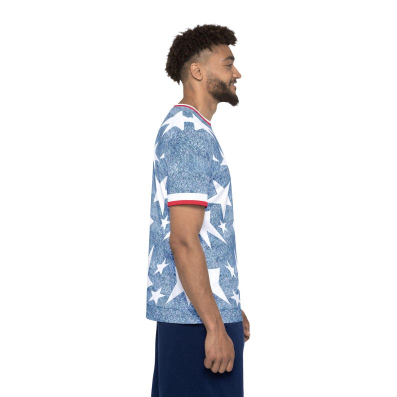 Camiseta retro de fútbol USA 94 Denim Bringback 1994 Away Remake Torneo 2026 Camiseta unisex para aficionados imagen 13