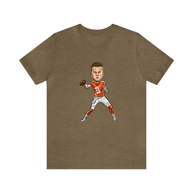 Joe Burrows T-shirt Modern Minimal Tee Cincinnati Football Shirt American Football Gameday and Tailgate Sports Apparel Cincy Fan Gift image 10