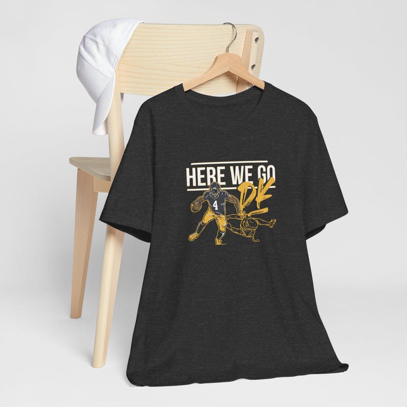 DK Metcalf Shirt Pittsburgh Football Modern Minimal Tee Pittsburgh Football Shirt American Football Pittsburgh Apparel Football Fan Gift Bild 6