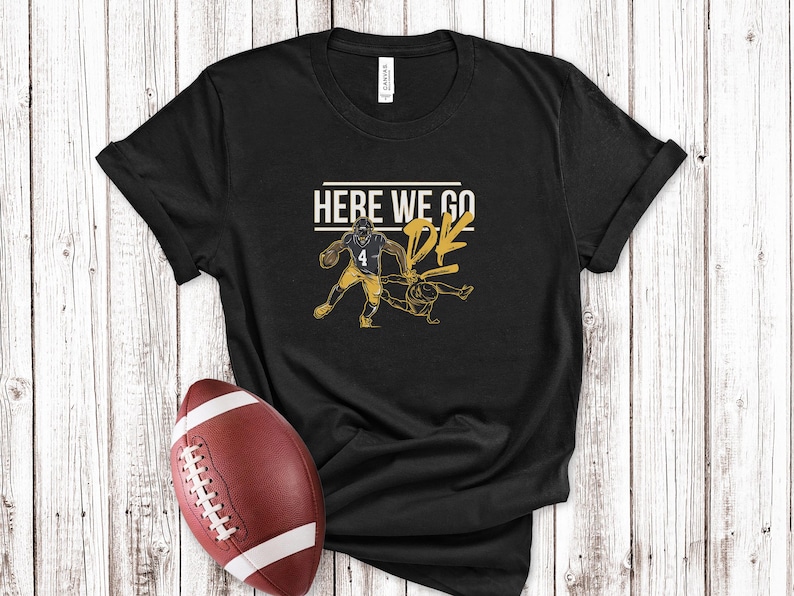 DK Metcalf Shirt Pittsburgh Football Modern Minimal Tee Pittsburgh Football Shirt American Football Pittsburgh Apparel Football Fan Gift Bild 1