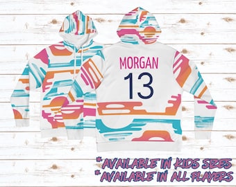 Custom San Diego Sweatshirt US Women's Soccer Sweatshirt Shirt Alex Morgan Shirt Jaedyn Shaw Shirt Naomi Girma Shirt Wave Sweatshirt