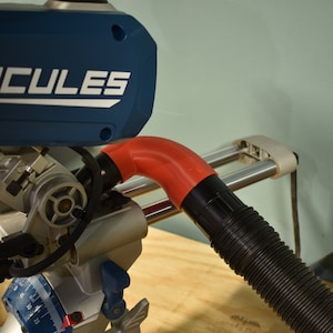Dust Port Adapter for a Hercules 12&quot; SLIDING Miter Saw | 90 Degree angle