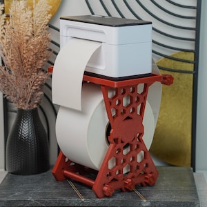 Ultimate Thermal Label Printer Stand, UPS Roll Support, Vibrant colors, Stylish Label Printer Stand, Ultimate Capacity, Sturdy build