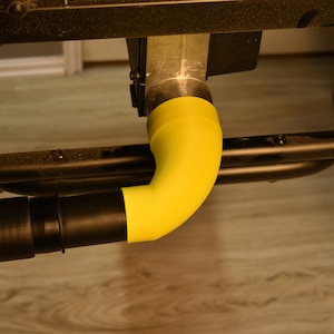 Angled Dust Port Adapter for Dewalt Table Saw and Tight Spaces, 90-Degree Angle, Snug Fit