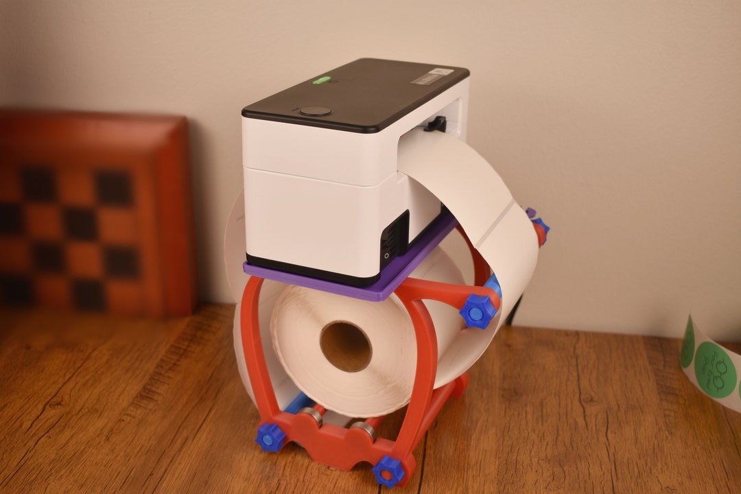 Label Printer Stand for up to 500 4x6 Labels Custom Colors - Etsy
