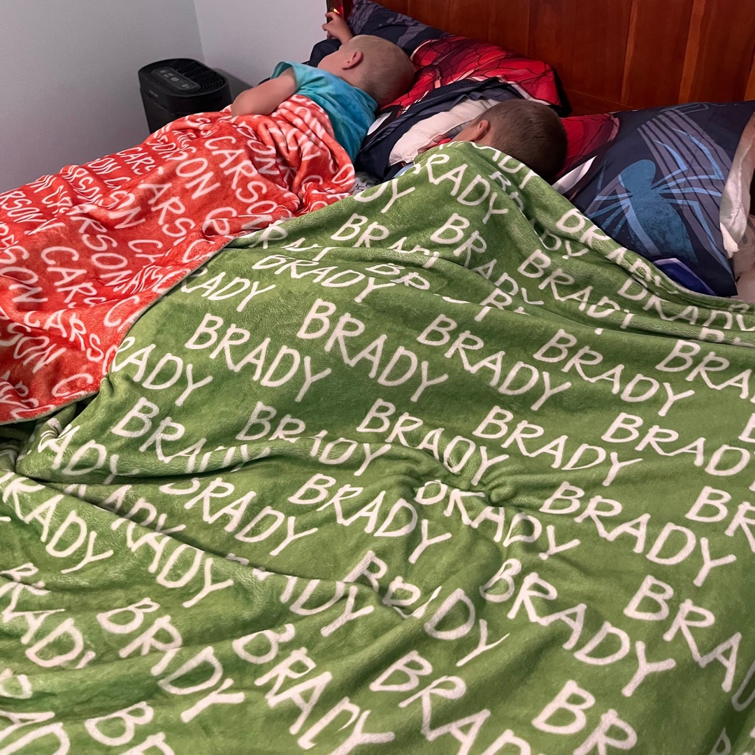 Personalized Kids Blanket, Custom Toddler Blanket, Kids Name Blanket