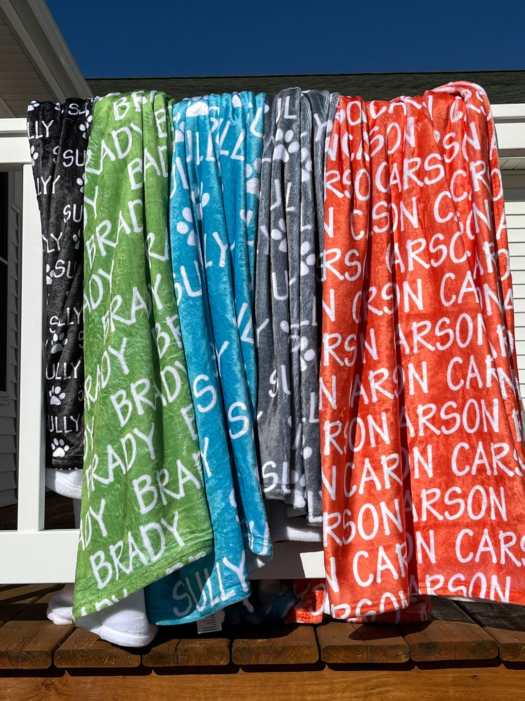 Personalized Kids Blanket, Custom Toddler Blanket, Kids Name Blanket