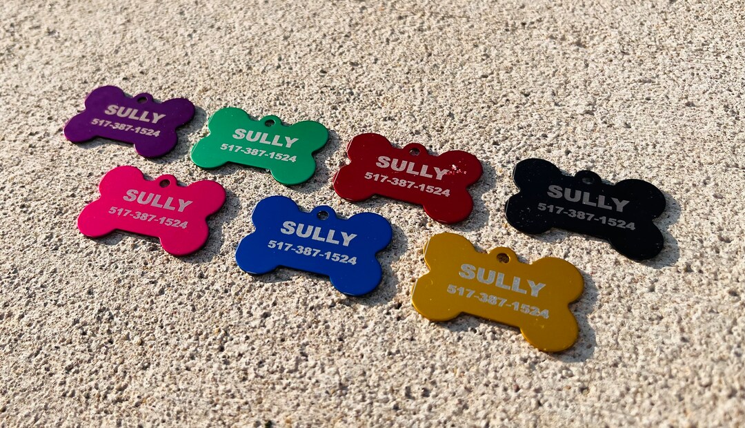 Pvc Dog Tag Custom Engraved Pet ID Tags for Dogs and Cats, Personalized Dog Tag ...