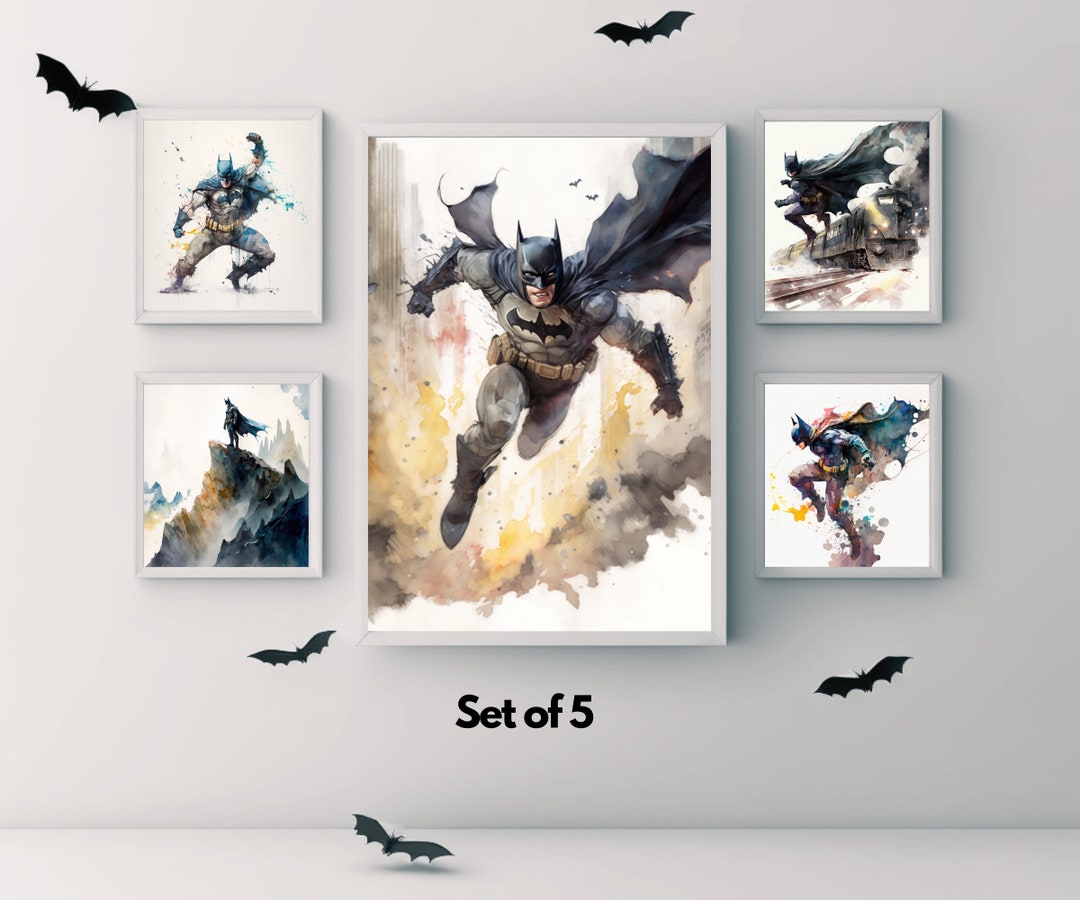 Marvel Batman Printable Batman Batman Watercolor Painting - Etsy