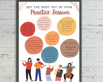 Musik Praxis Tipps Poster, Klassenzimmer Deko (Digitaler Download)