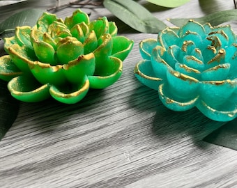 Crystal Candy Lotus Flower: Vegan Kohakutou Candy with Edible Gold