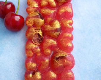 Cherry + Mini Swedish Cola Skulls  Crystal Candy Stuffed Bar