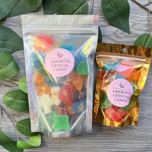 Bonbons Kohakutou, Sachets assortis de bonbons en cristal Bonbons de saveurs et de couleurs assorties, Gem Treasure, cristal comestible ASMR VEGAN / bonbons en cristal
