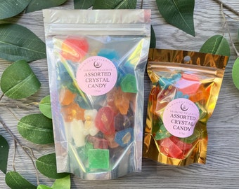 Kohakutou Candy, Verschiedene Beutel mit Crystal Candy Box Verschiedene Geschmacksrichtungen und Farben Süßigkeiten, Gem Treasure Box essbarer Schmuck ASMR VEGAN