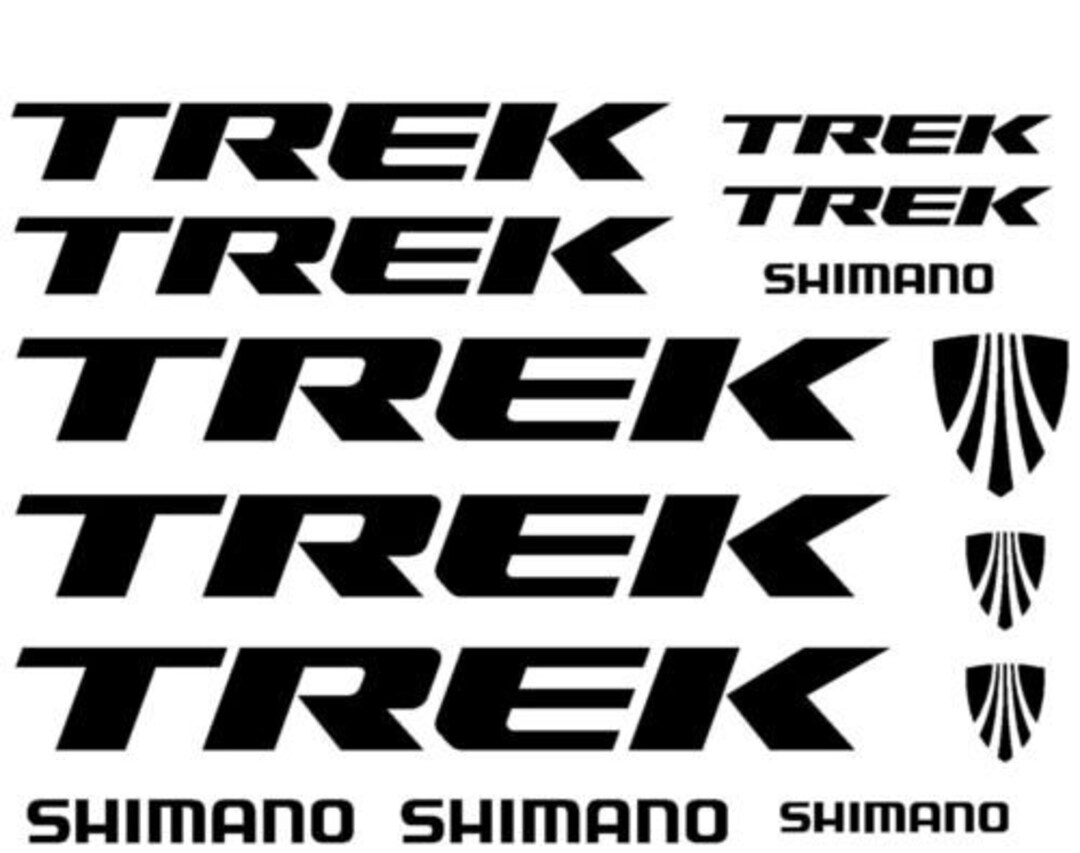 TREK Shimano COLOURS Mtb Bmx Road Bicycle Decals Bike Vinyl Etsy