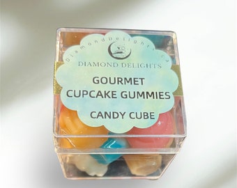 Gourmet Cupcakes Candy Cube candy gummies, Novelty Candy Bag, unique gift, gummy marshmallow TikTok