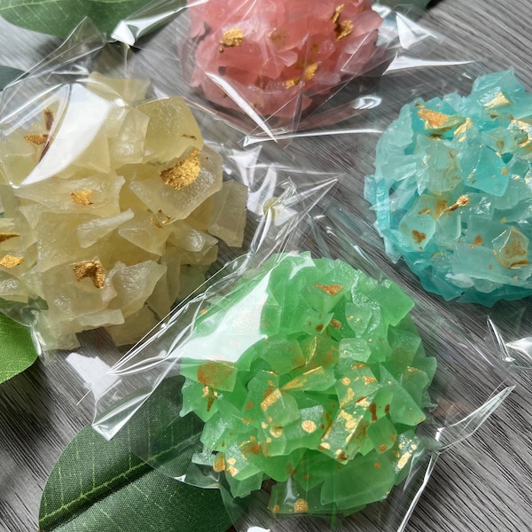 Edible Crystal Clusters, Kohakutou, Crystal Candy, Edible Gem, Edible Jewelry, ASMR Candy, Handmade, Vegan, gluten free, Viral TikTok candy