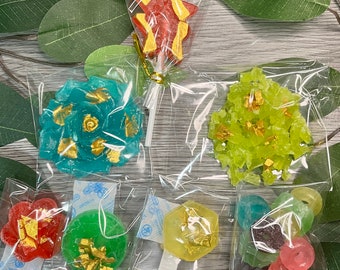 The “EVERYTHING” Crystal Candy Gem Treasure Box, Handmade Kohakutou Edible Gem Jewelry Vegan candy jelly gemstone asmr TikTok flower cluster