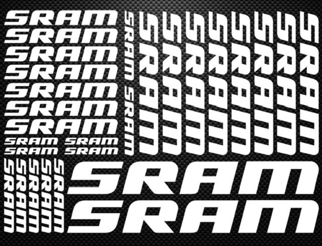 SRAM COLOURS Mtb Bmx Road Bicycle Decals Bike Vinyl Stickers Etsy