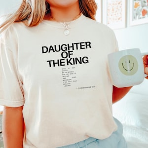 Comfort Colors®  Religious Shirt, Child of God Shirt, Daughter of the King Shirt, Love Like Jesus Shirt, christian merch, Bible Verse Shirt